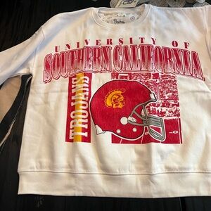Russell Athletic White USC Trojans Sweatshirt